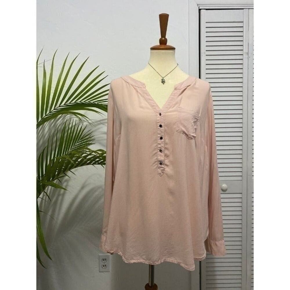 Torrid Pink Casual Dressy Blouse Size 0